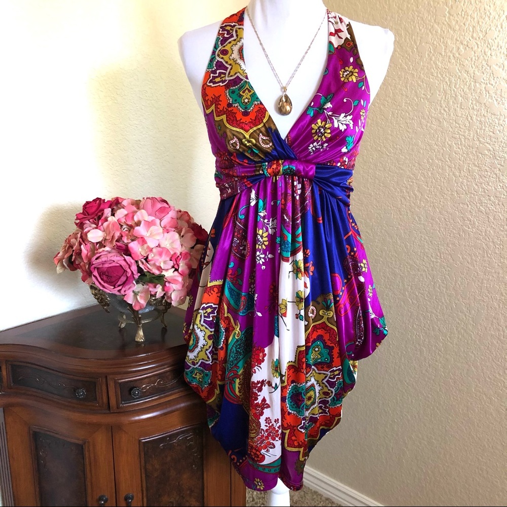Forever 21 Vibrant Silky Sleeveless Dress